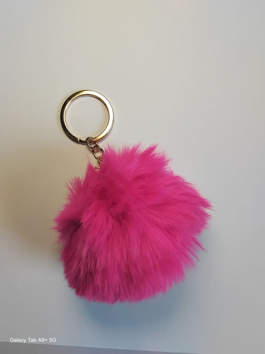 Pom pom keyring