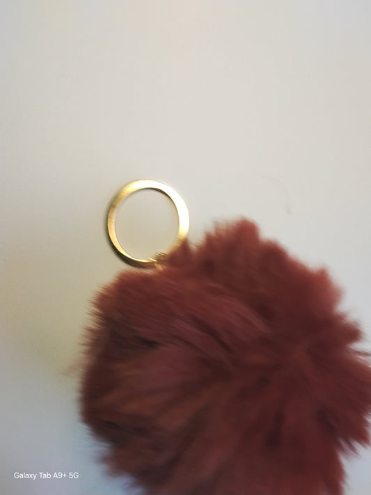 Pom pom keyring